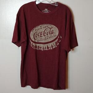 Newport Blue women's Size Large Coca-cola maroon T-shirt